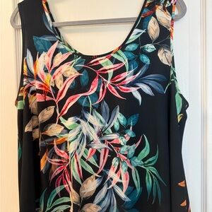 Marshall Russo Tropical Floral Swing Tank Top